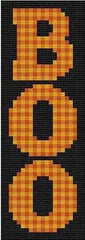 The Meredith Collection Treglown Designs Boo on Black Needlepoint Canvas