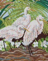 The Meredith Collection Treglown Designs Egrets Needlepoint Canvas