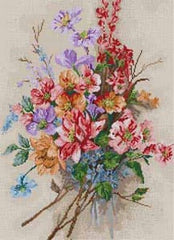 The Meredith Collection Treglown Designs Floral Bouquet Needlepoint Canvas
