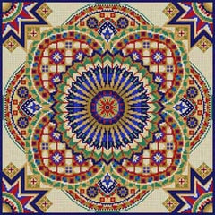 The Meredith Collection Treglown Designs Tile Pattern Needlepoint Canvas
