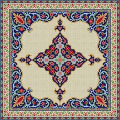 The Meredith Collection Treglown Designs Oriental Pattern Needlepoint Canvas