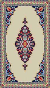 The Meredith Collection Treglown Designs Oriental Pattern Rug Needlepoint Canvas