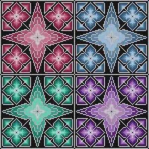 The Meredith Collection Treglown Designs Diamond Patterns Needlepoint Canvas