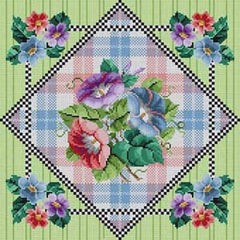 The Meredith Collection Treglown Designs Floral with Patterns Needlepoint Canvas