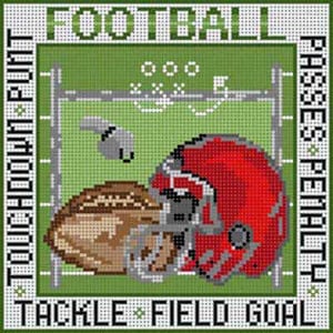 The Meredith Collection Treglown Designs Football Needlepoint Canvas