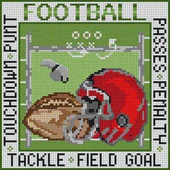 The Meredith Collection Treglown Designs Football Needlepoint Canvas