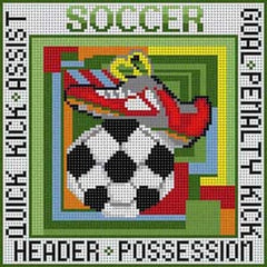 The Meredith Collection Treglown Designs Soccer Needlepoint Canvas