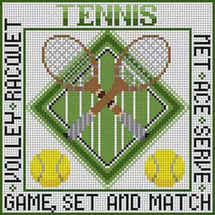 The Meredith Collection Treglown Designs Tennis Needlepoint Canvas