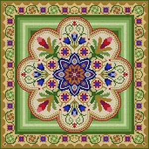The Meredith Collection Treglown Designs Hawaiian Quilt Needlepoint Canvas