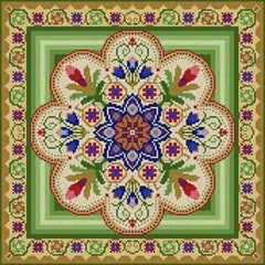 The Meredith Collection Treglown Designs Hawaiian Quilt Needlepoint Canvas
