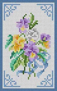 The Meredith Collection Treglown Designs Pansy Bouquet Needlepoint Canvas