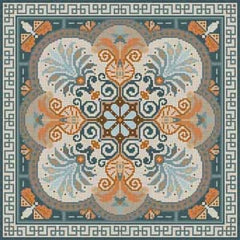 The Meredith Collection Treglown Designs Geometric Tile Needlepoint Canvas