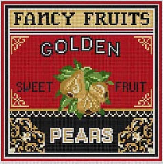 The Meredith Collection Treglown Designs Pears Needlepoint Canvas