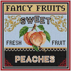The Meredith Collection Treglown Designs Peaches Needlepoint Canvas