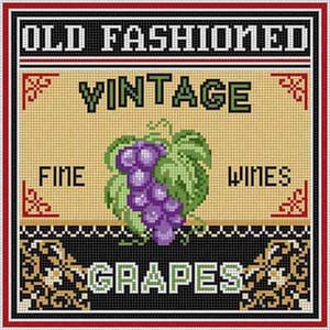 The Meredith Collection Treglown Designs Grapes Needlepoint Canvas
