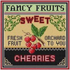 The Meredith Collection Treglown Designs Cherries Needlepoint Canvas