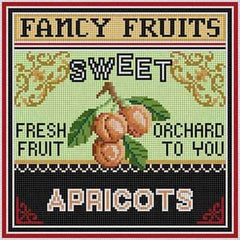 The Meredith Collection Treglown Designs Apricots Needlepoint Canvas