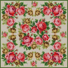 The Meredith Collection Treglown Designs Roses Large Needlepoint Canvas