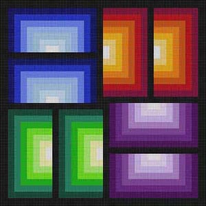 The Meredith Collection Treglown Designs Optical Squares Needlepoint Canvas