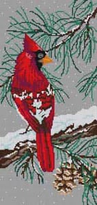 The Meredith Collection Treglown Designs Cardinal Needlepoint Canvas