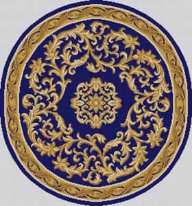 The Meredith Collection Treglown Designs Fleur De Lis Needlepoint Canvas
