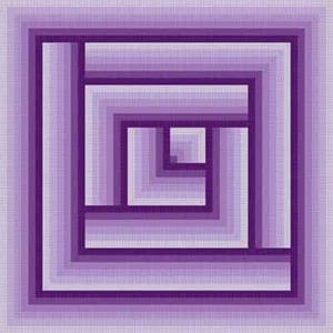 The Meredith Collection Treglown Designs Optical Purple Needlepoint Canvas