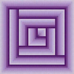The Meredith Collection Treglown Designs Optical Purple Needlepoint Canvas