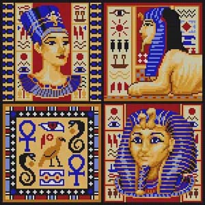 The Meredith Collection Treglown Designs Egyptian Motifs Needlepoint Canvas