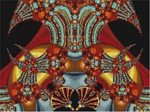 The Meredith Collection Treglown Designs Egyptian Abstract Needlepoint Canvas