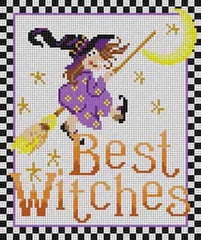 The Meredith Collection Treglown Designs Best Witches Needlepoint Canvas