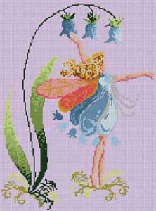 The Meredith Collection Treglown Designs Blue Bell Fairy Needlepoint Canvas