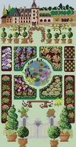 The Meredith Collection Treglown Designs Formal Garden Needlepoint Canvas