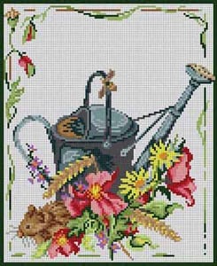 The Meredith Collection Treglown Designs Seasons Summer Needlepoint Canvas