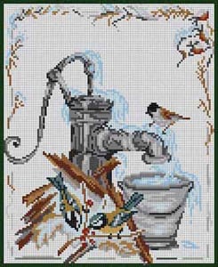 The Meredith Collection Treglown Designs Seasons Winter Needlepoint Canvas