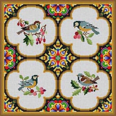 The Meredith Collection Treglown Designs Victorian Birds Needlepoint Canvas