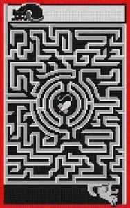 The Meredith Collection Treglown Designs Mouse Maze Needlepoint Canvas