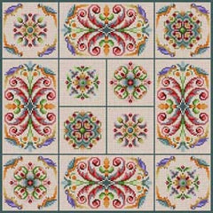 The Meredith Collection Treglown Designs Folk Art Patterns Needlepoint Canvas