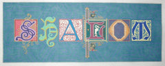 Gone Stitching Shalom Sign Needlepoint Canvas