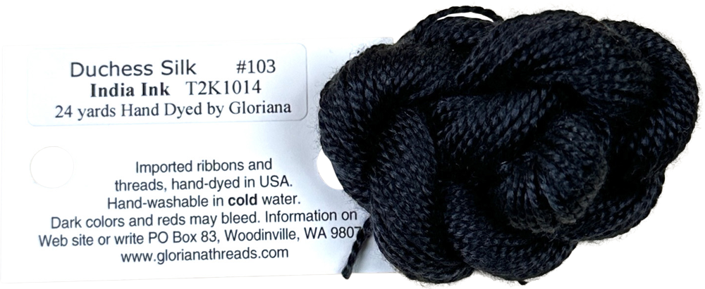 Gloriana Duchess Silk - 103 India Ink