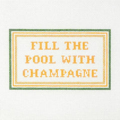 Goodpoint Needlepoint Fill the Pool with Champagne Needlepoint Canvas