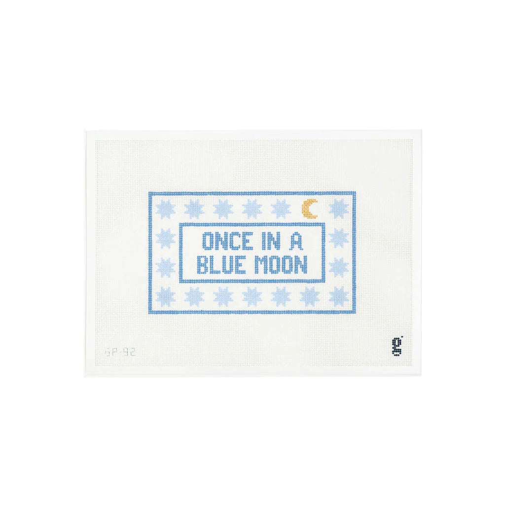 Goodpoint Needlepoint Once in a Blue Moon Needlepoint Canvas