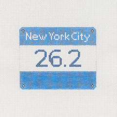 Goodpoint Needlepoint NYC Marathon Race Bib Needlepoint Canvas