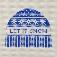 Doolittle Stitchery Let it Snow Hat Needlepoint Canvas