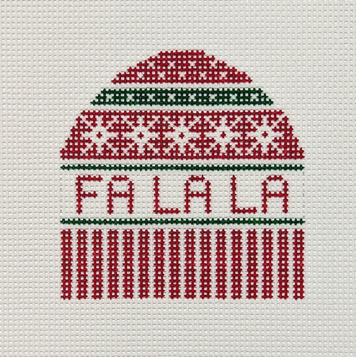 Doolittle Stitchery Fa La La Hat Needlepoint Canvas