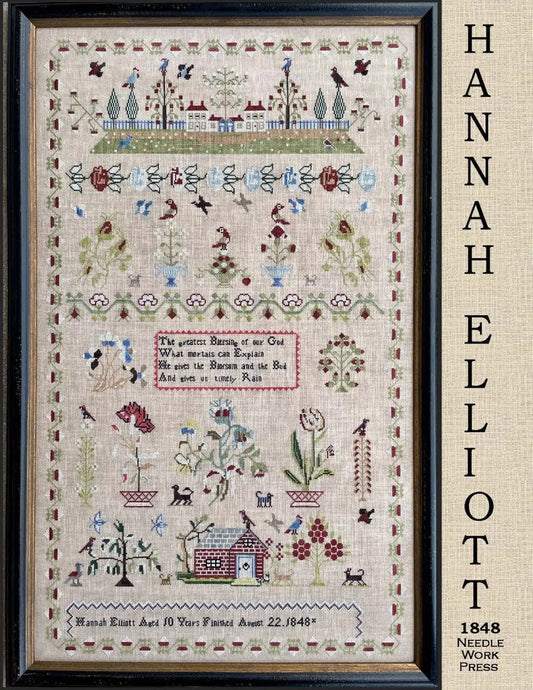 NeedleWork Press Hannah Elliot 1848 Cross Stitch Pattern