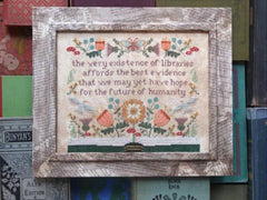 Heartstring Samplery An Ode To Libraries Cross Stitch Pattern