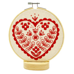 Hook Line and Tinker Nordic Heart Complete Embroidery Kit