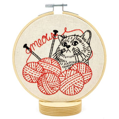 Hook Line and Tinker Kitten with Knitting Embroidery Kit