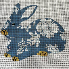The Gingham Stitchery Kate Woodward Wedgwood Sitting Bunny Needlepoint Canvas