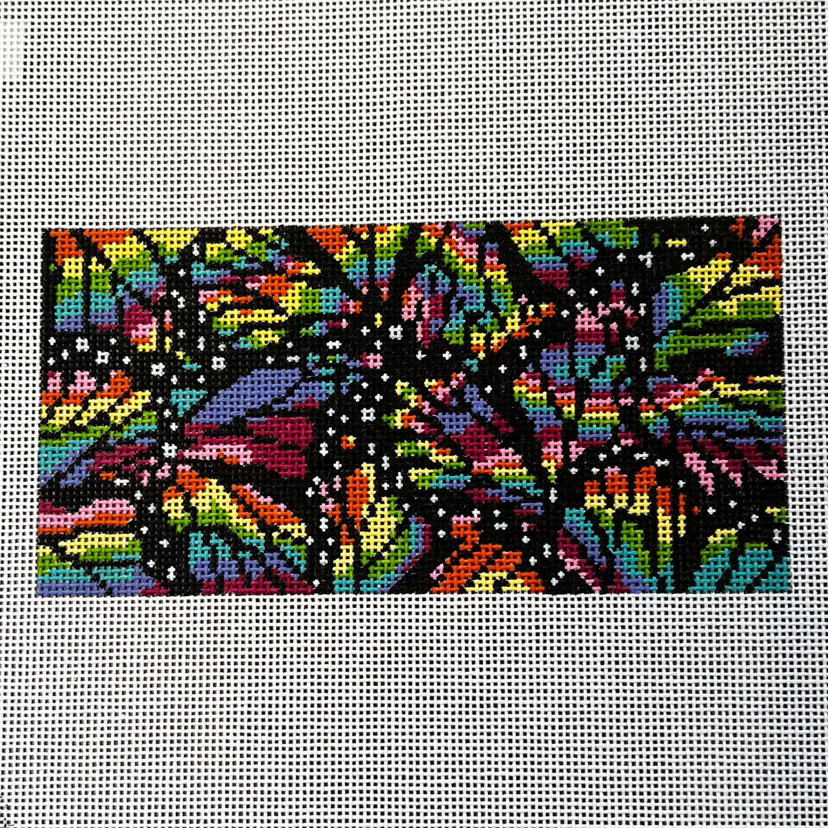 The Gingham Stitchery Kate Woodward Monarch Insert Rainbow Needlepoint Canvas